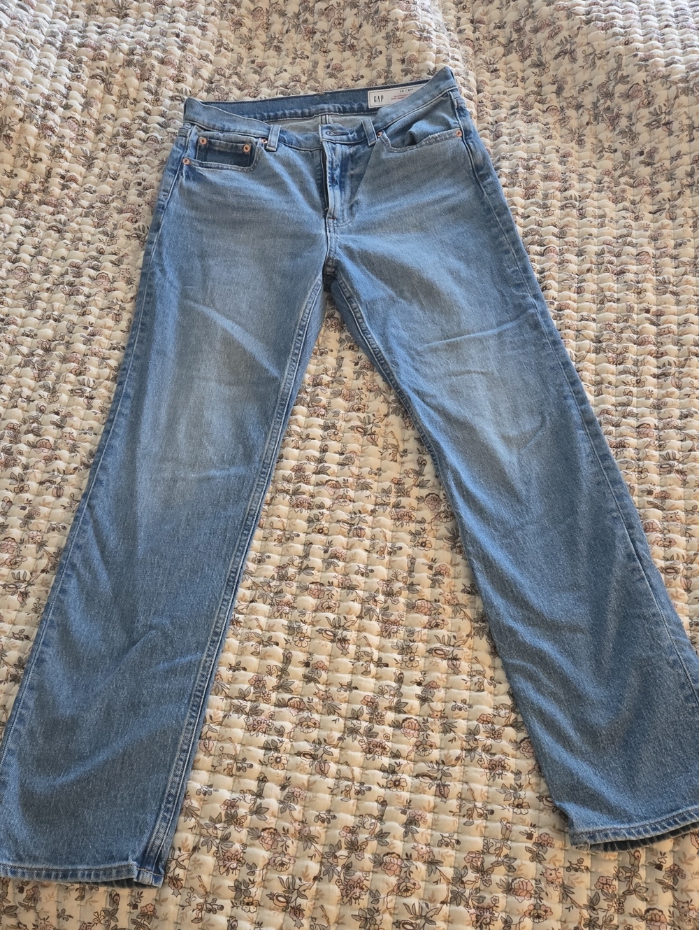GAP Women's Medium Blue Straight-Leg Jeans